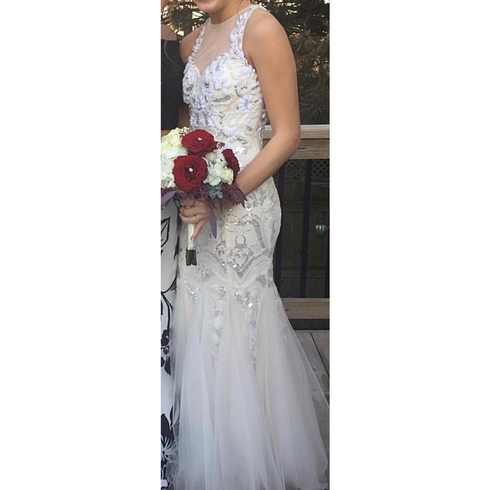 white prom dress